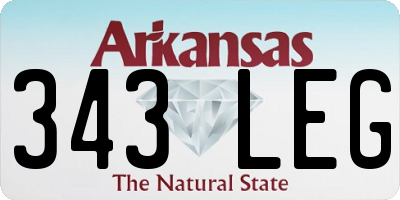 AR license plate 343LEG