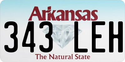 AR license plate 343LEH