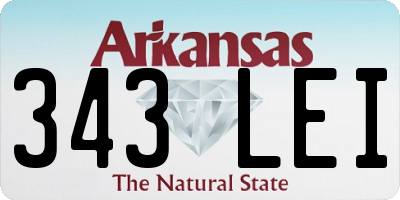 AR license plate 343LEI