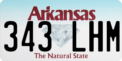 AR license plate 343LHM