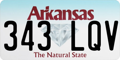 AR license plate 343LQV