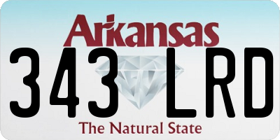 AR license plate 343LRD