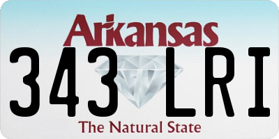 AR license plate 343LRI