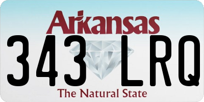 AR license plate 343LRQ