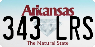 AR license plate 343LRS