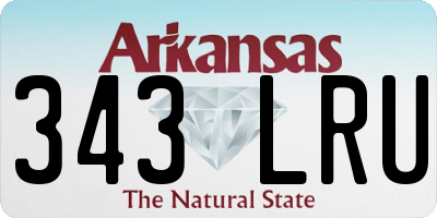 AR license plate 343LRU