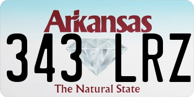 AR license plate 343LRZ
