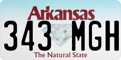AR license plate 343MGH