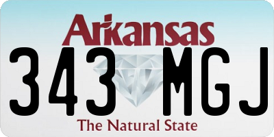 AR license plate 343MGJ