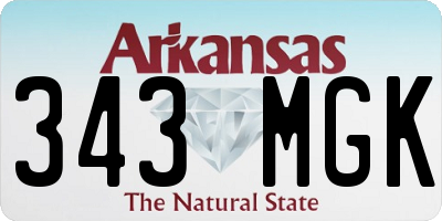 AR license plate 343MGK