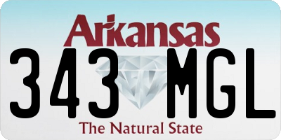 AR license plate 343MGL