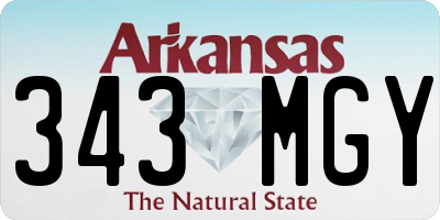 AR license plate 343MGY