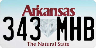 AR license plate 343MHB