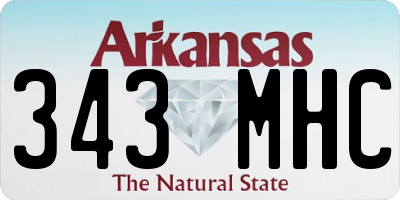 AR license plate 343MHC