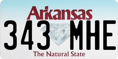 AR license plate 343MHE