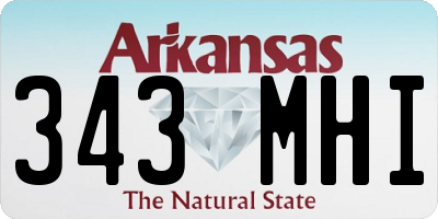 AR license plate 343MHI