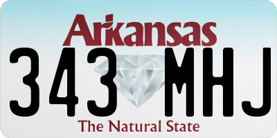 AR license plate 343MHJ