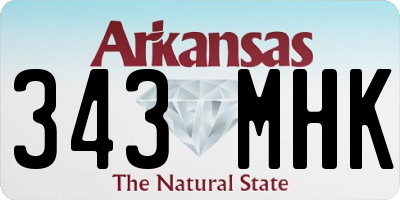 AR license plate 343MHK