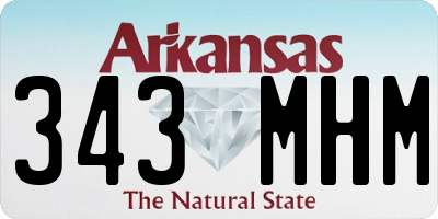 AR license plate 343MHM