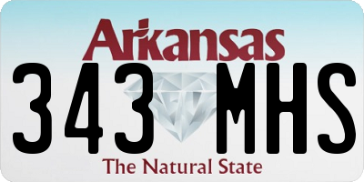 AR license plate 343MHS