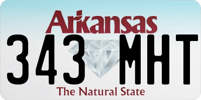 AR license plate 343MHT