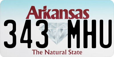 AR license plate 343MHU