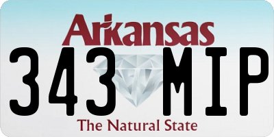 AR license plate 343MIP
