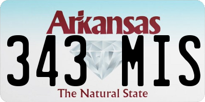 AR license plate 343MIS