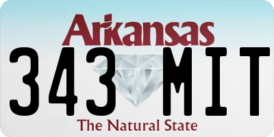 AR license plate 343MIT