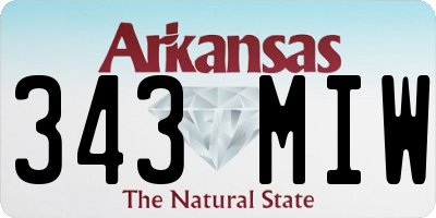 AR license plate 343MIW