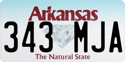 AR license plate 343MJA
