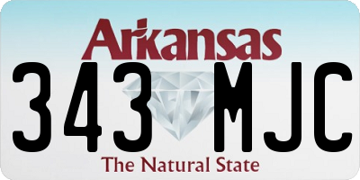 AR license plate 343MJC