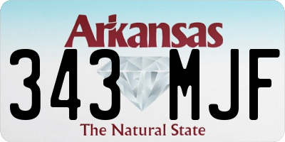 AR license plate 343MJF