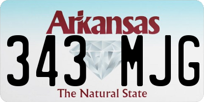 AR license plate 343MJG