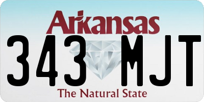 AR license plate 343MJT