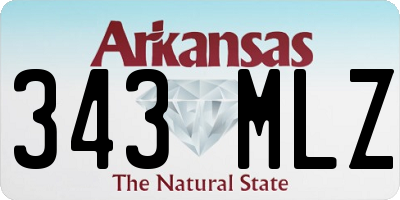AR license plate 343MLZ