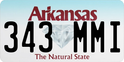 AR license plate 343MMI