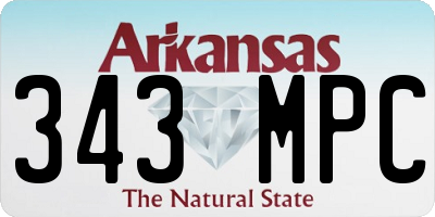 AR license plate 343MPC