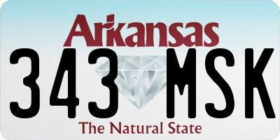 AR license plate 343MSK