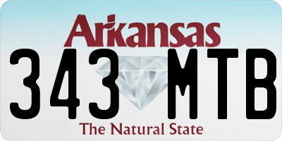 AR license plate 343MTB