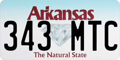 AR license plate 343MTC