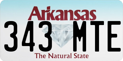 AR license plate 343MTE