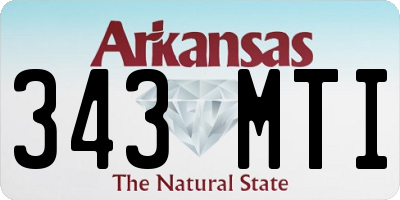 AR license plate 343MTI