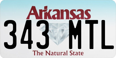 AR license plate 343MTL