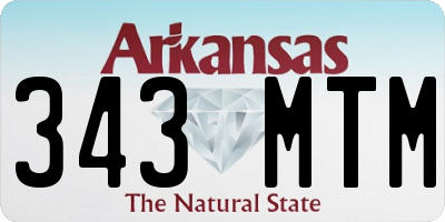 AR license plate 343MTM