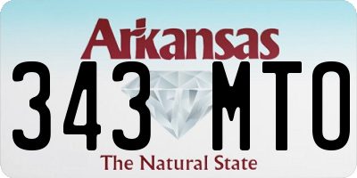 AR license plate 343MTO