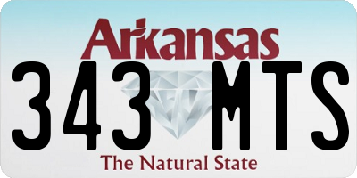 AR license plate 343MTS