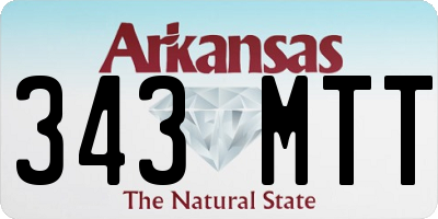 AR license plate 343MTT