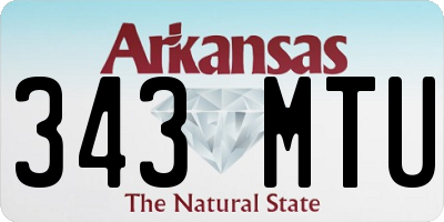 AR license plate 343MTU
