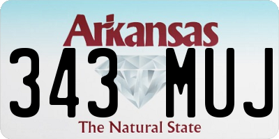 AR license plate 343MUJ